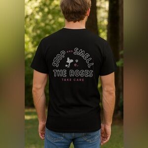 Moaconcept X Peanuts Take Care Black Graphic Tee Woodstock